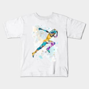 Female runner Kids T-Shirt